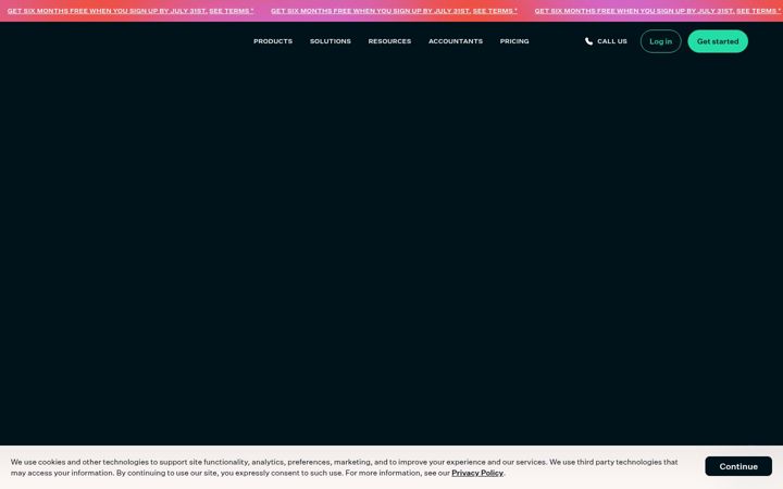 Screenshot of surepayroll.com