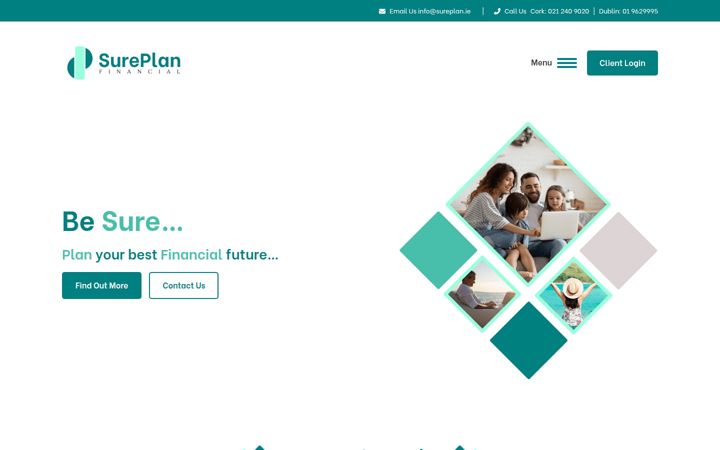 Screenshot of sureplan.ie