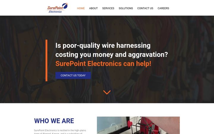 Screenshot of surepointelectronics.com
