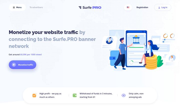 Screenshot of surfe.pro