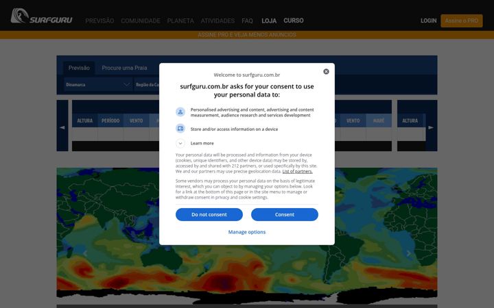 Screenshot of surfguru.com.br