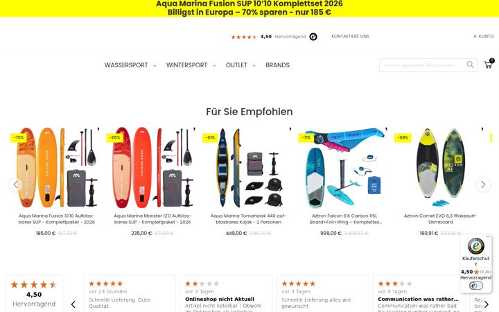 Posnetek zaslona surfundski.de