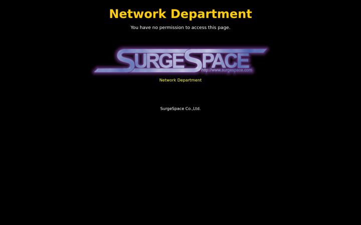 Screenshot of surgespace.net