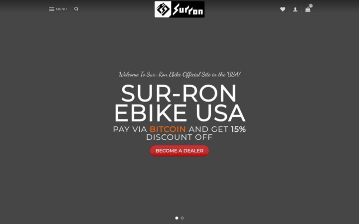 Screenshot of surronebikeusa.com