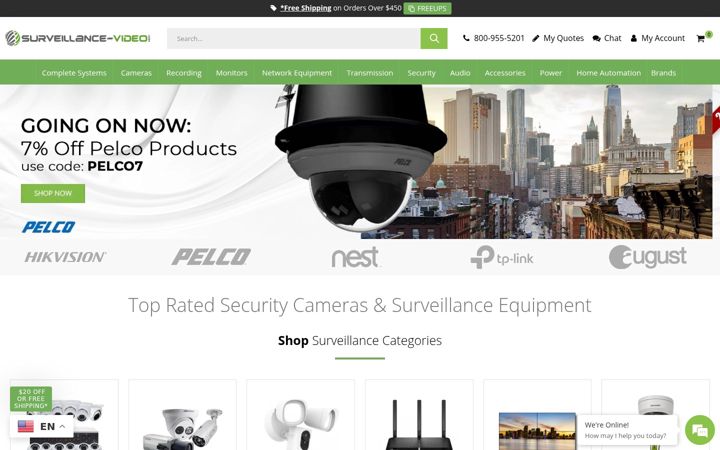 Screenshot of surveillance-video.com