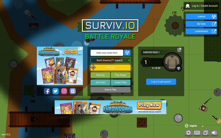 Screenshot of surviv.io