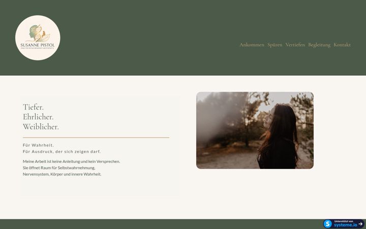 Screenshot of susannepistol.de