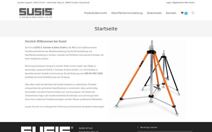 Captura de ecrã de susis-online.de