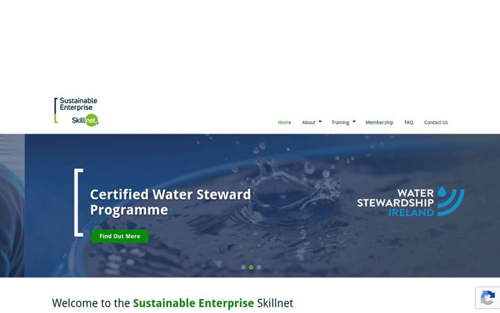 Ekrano kopija sustainableenterpriseskillnet.com