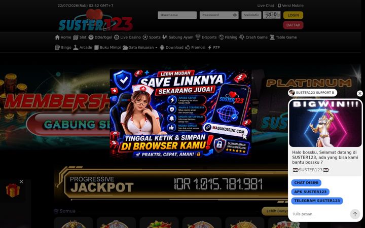 Screenshot ta' suster123segar.com