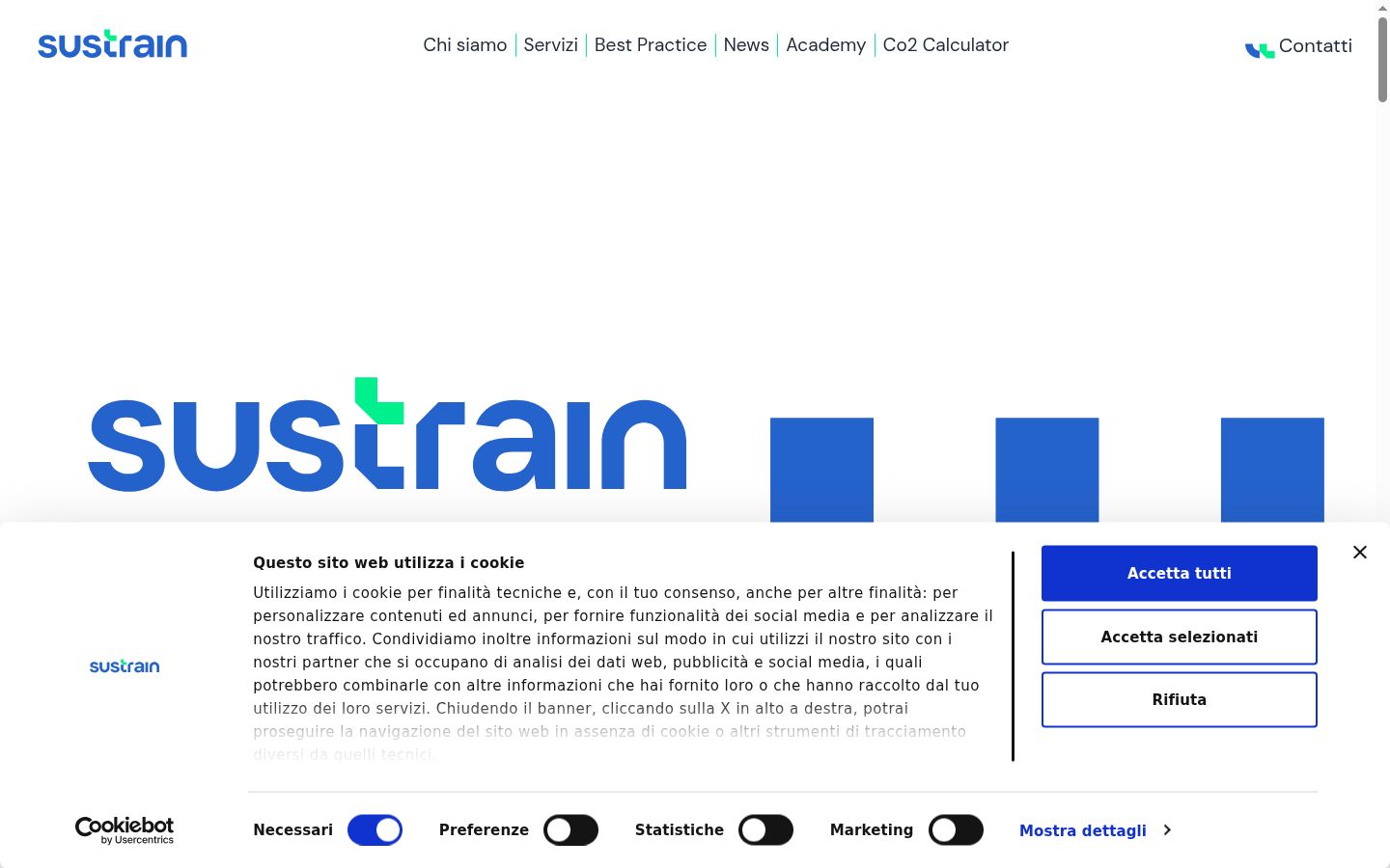 Screenshot van de toestemmingsbanner zoals getoond vóór enige interactie