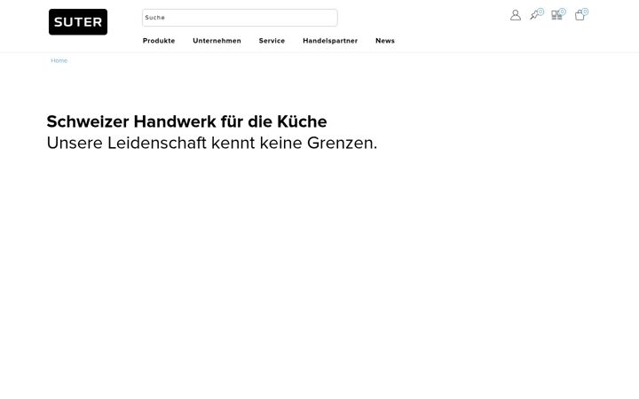 Screenshot of suterinox.de