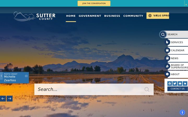 Screenshot of suttercounty.org