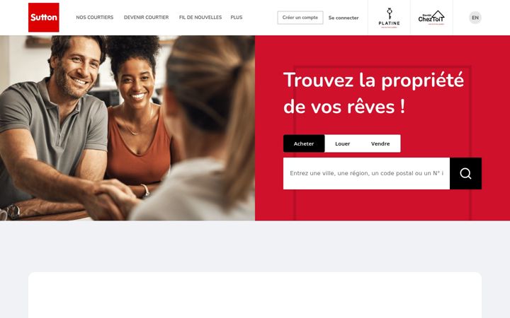 Capture d'écran de suttonquebec.com