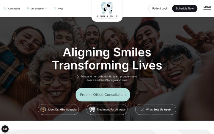 Captura de pantalla de suvagiaorthodontics.com
