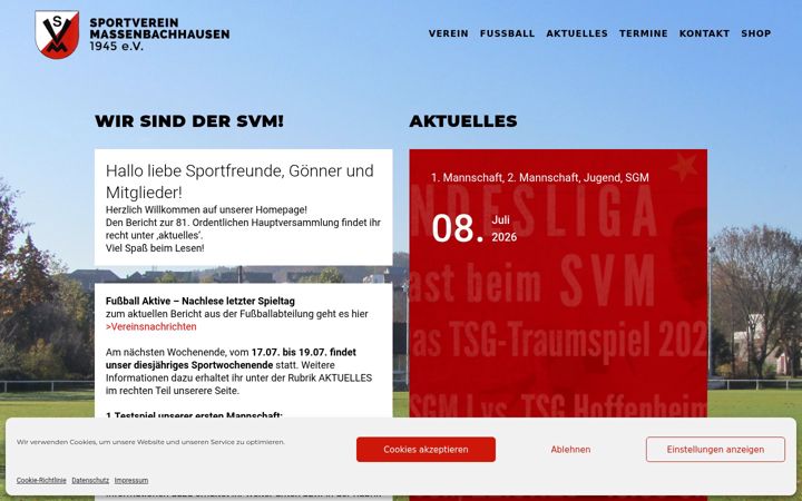 Ekrano kopija sv-massenbachhausen.de