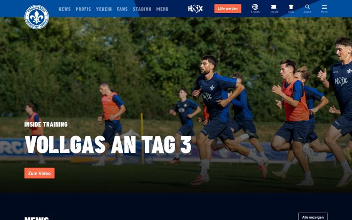 Screenshot of sv98.de