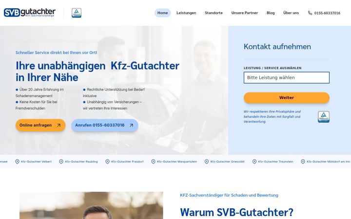 Screenshot of svb-gutachter.de