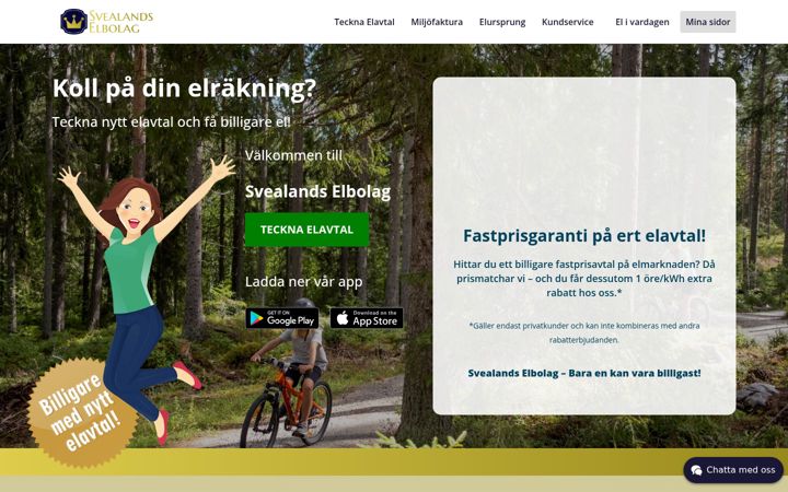 Screenshot von svealandselbolag.se
