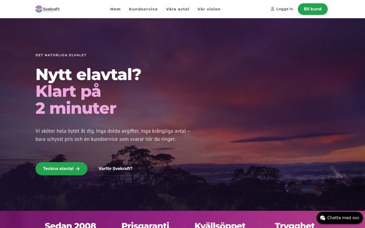 Screenshot von svekraft.com