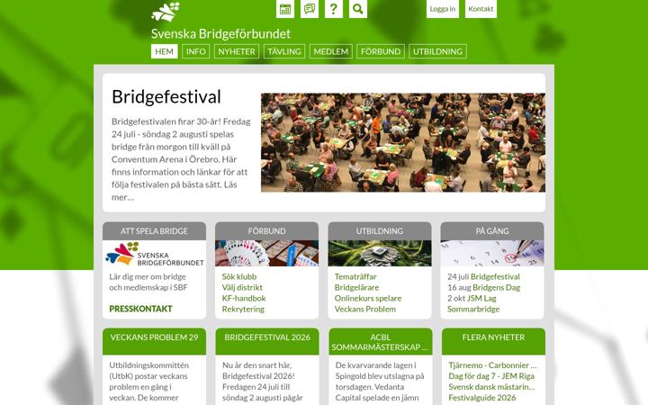 Screenshot of svenskbridge.se