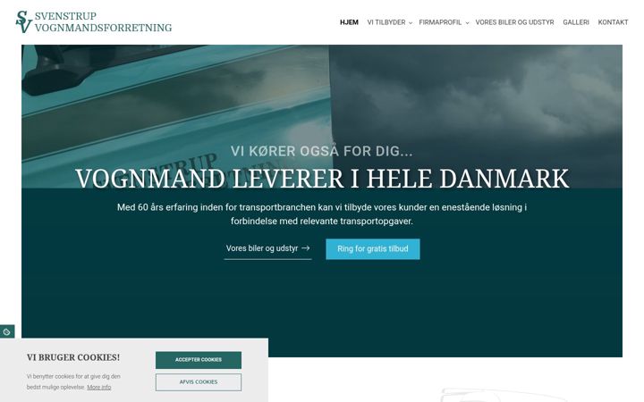 Screenshot of svenstrupvf.dk