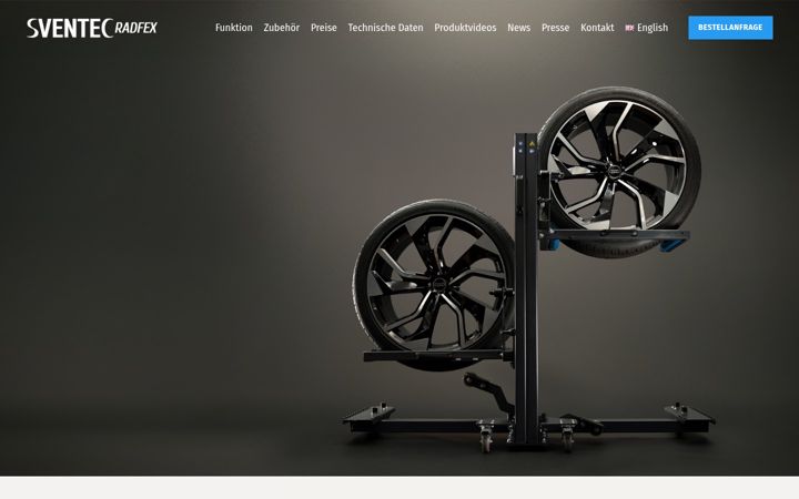 Screenshot of sventec.eu