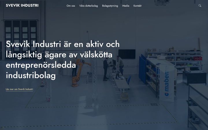 Screenshot di svevikindustri.se
