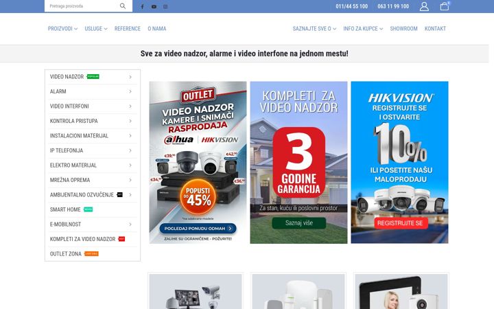 Screenshot of svezavideonadzor.rs