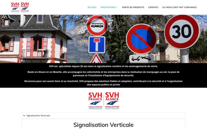 Screenshot of svhfrance.fr