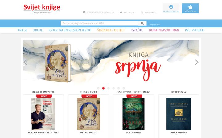 Screenshot ta' svijet-knjige.com