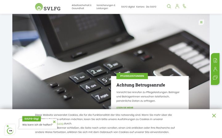 Screenshot of svlfg.de