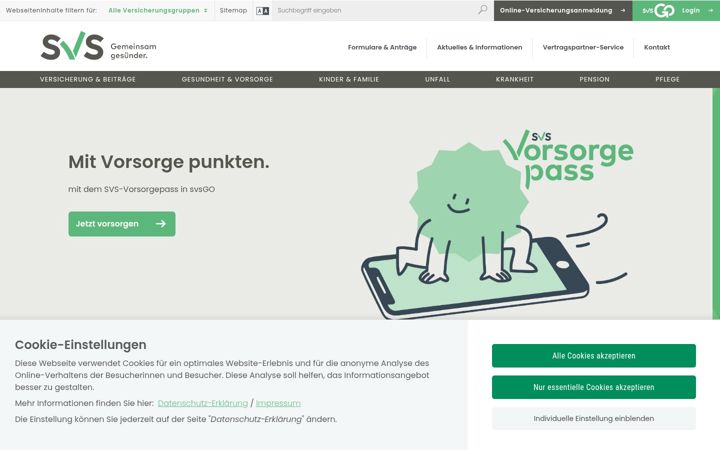 Screenshot of svs.at