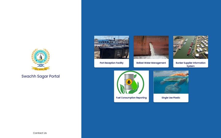 Screenshot of swachhsagar-dgs.in