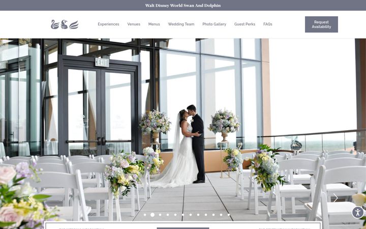 Screenshot von swandolphinweddings.com