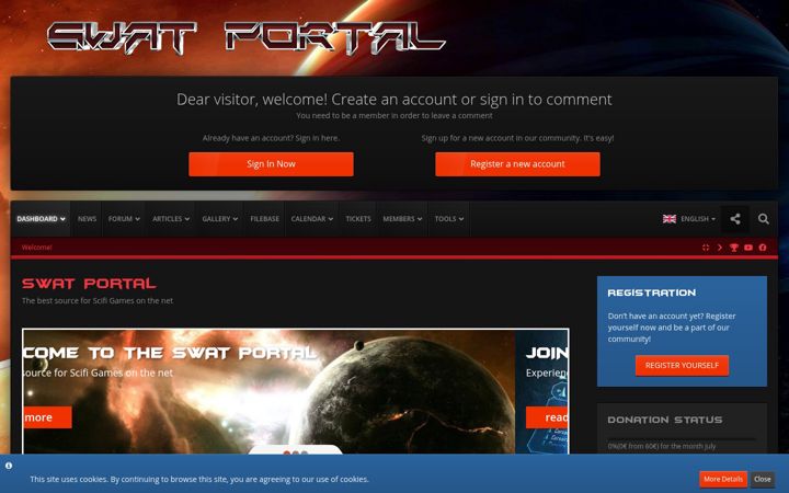 Screenshot of swat-portal.com