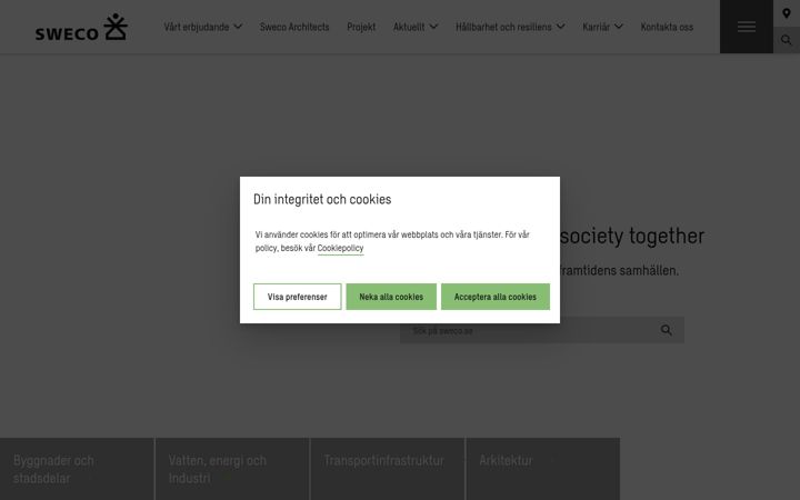 Screenshot of sweco.se
