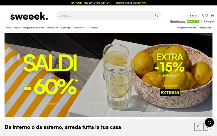 Screenshot of sweeek.it
