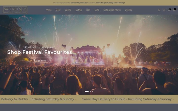 Screenshot of sweeneysd3.ie