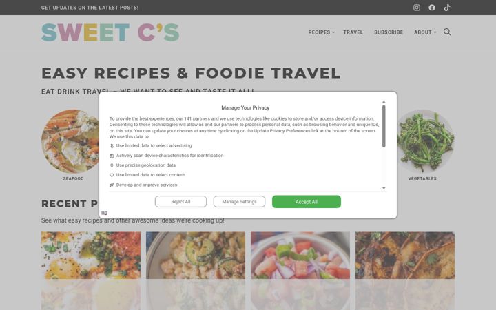 Screenshot of sweetcsdesigns.com