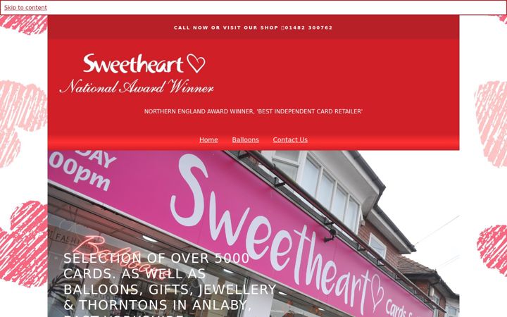 Screenshot of sweetheartanlaby.co.uk