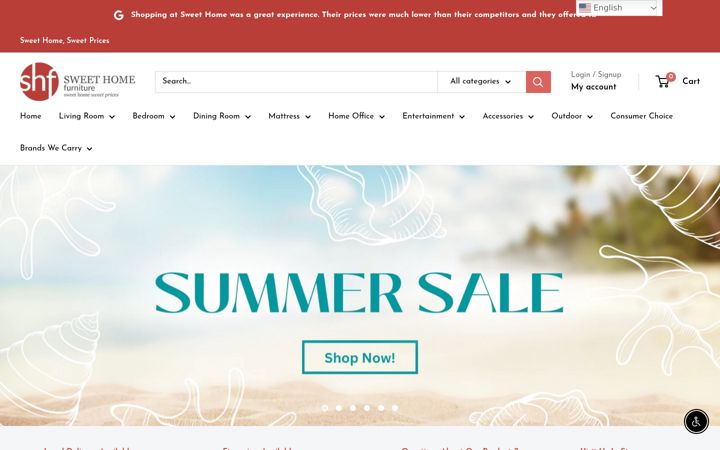 Screenshot of sweethome-va.com