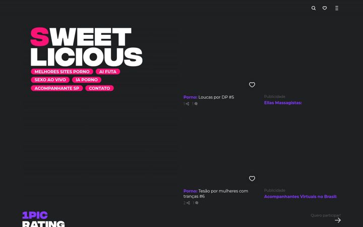 Screenshot of sweetlicious.net
