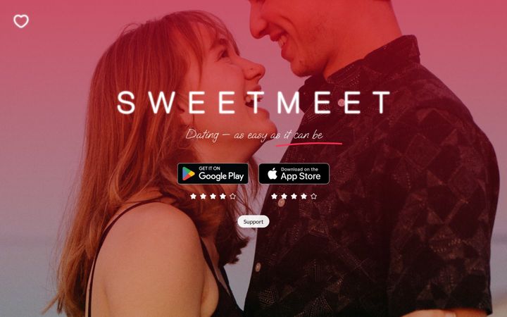 Screenshot of sweetmeet.me