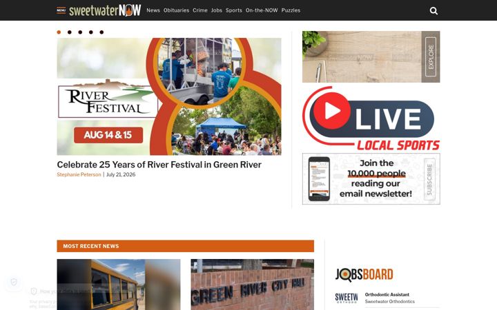 Screenshot of sweetwaternow.com