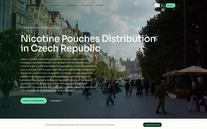 Capture d'écran de swenico.cz