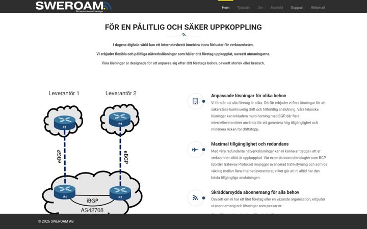 Screenshot of sweroam.se
