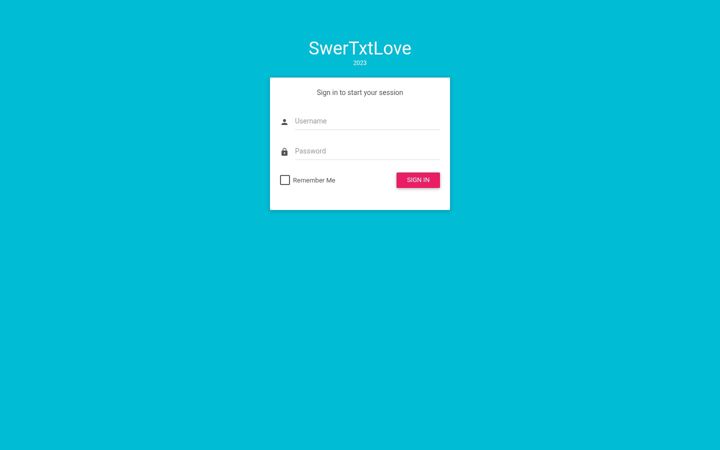 Screenshot of swertxtlove.com