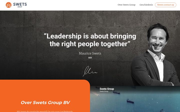 Screenshot ta' swetsgroup.nl