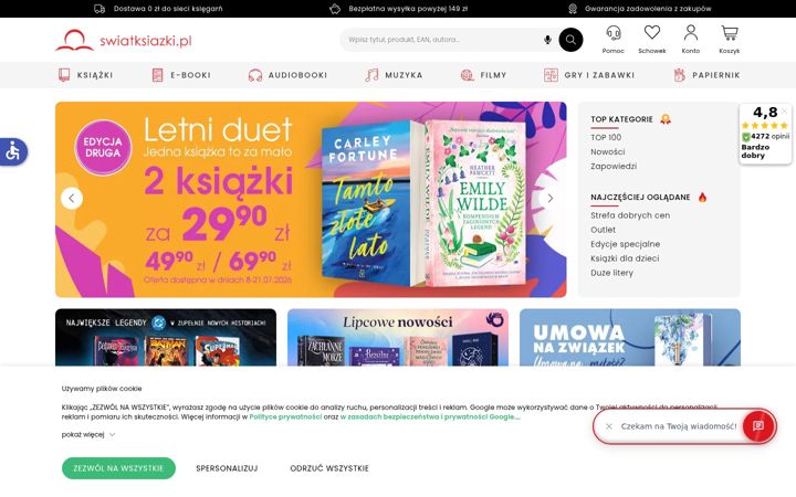 Screenshot of swiatksiazki.pl